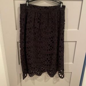 Beautiful black eyelet skirt!!